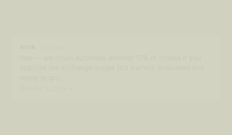 Moving a ticket type over to the AI agent
