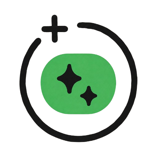 Sparkle mark inside a circular automation path